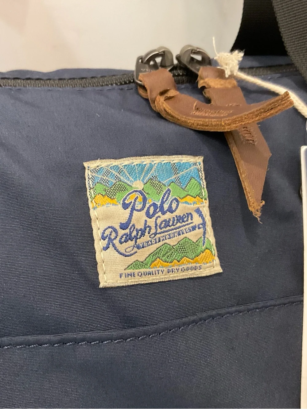NWT Polo Ralph Lauren Navy Blue 19.75” Lightweight Mountain Gym Duffel Bag